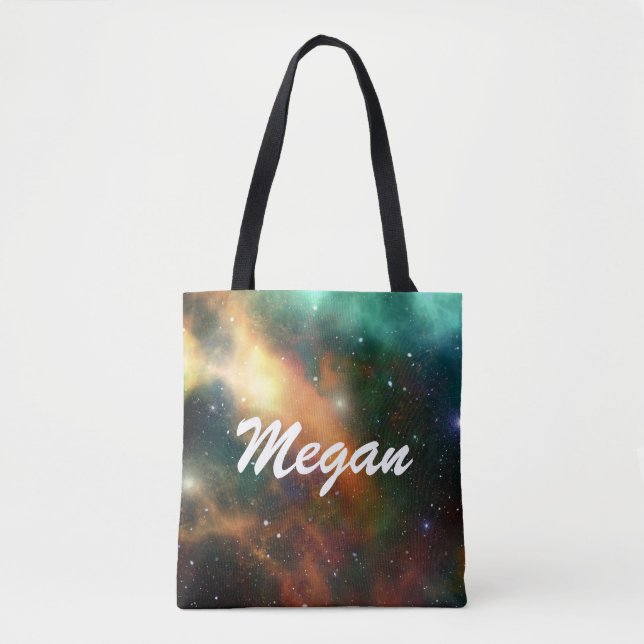 Bolso De Tela Galaxy Design Tote Bag (Anverso)