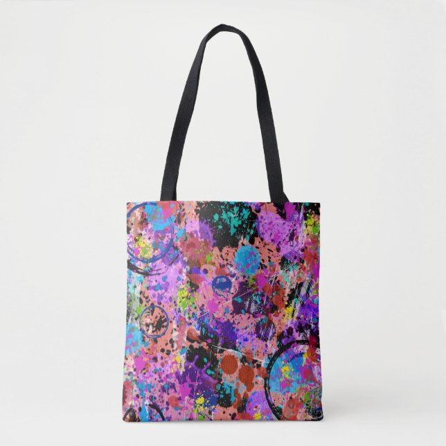 Bolso De Tela Galaxy Graffiti (Anverso)