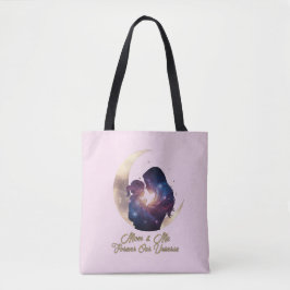 Bolso De Tela Galaxy Mama & Child Silhouette Moon Art