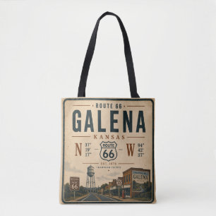 Bolso De Tela Galena Ruta 66 Esencial de Viaje