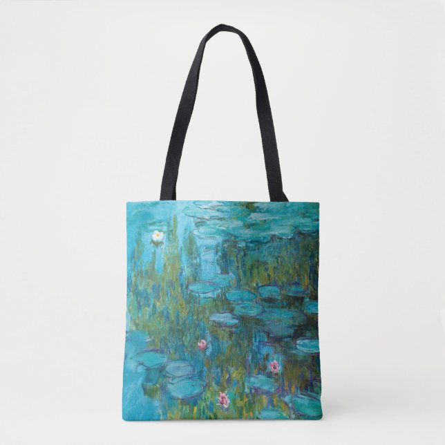 Bolso De Tela Galería Claude Monet Water Lilies NymphéasHD (Anverso)