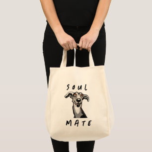 Bolso De Tela Galgo divertido de alma, whippet, galgo