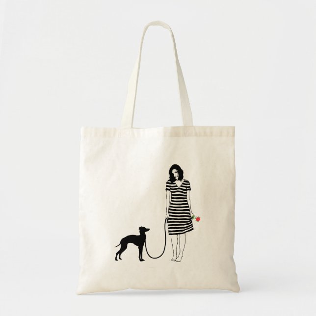 Bolso De Tela Galgo italiano (Frente)