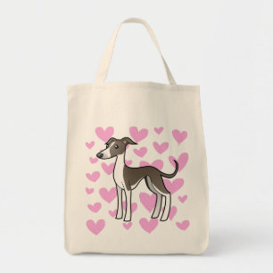 Bolso De Tela Galgo/Whippet/amor del galgo italiano