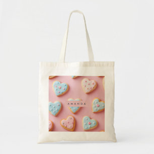 Bolso De Tela Galleta de Corazón de Pastel Dulce Personalizada