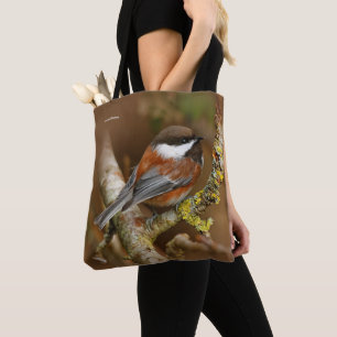 Bolso De Tela Galleta de pollo con respaldo de castaño en árbol