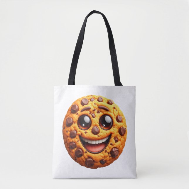 Bolso De Tela Galleta sonriente. (Anverso)