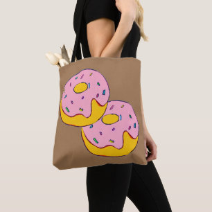 Bolso De Tela Galletas de guisantes rosados y postres dulces