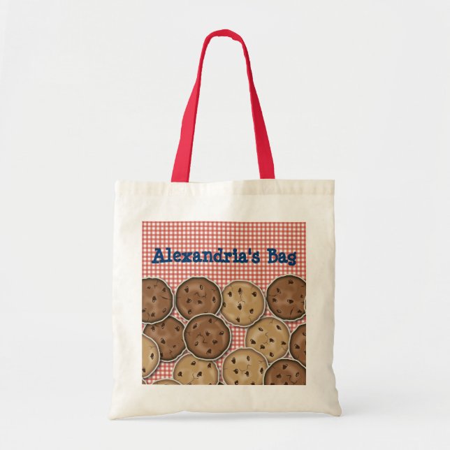 Bolso De Tela Galletas de microprocesador de chocolate (Frente)