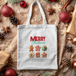 Bolso De Tela Galletas Festivas de Navidad y Horneado de Fiesta