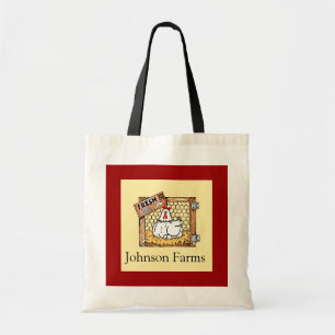 Bolso De Tela Gallina del país y huevos frescos