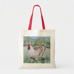 Bolso De Tela Gallina y huevos