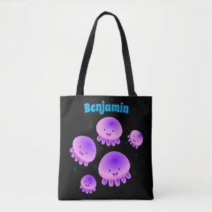 Bolso De Tela Gallito rosa morado kawaii personalizado