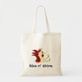 Bolso De Tela Gallo de dibujos animados divertido con dicho