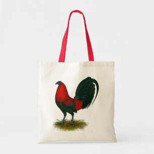 Bolso De Tela Gallo de pelea americano: Pardo Rojo