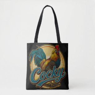 Bolso De Tela Gallo Presumido Vintage Casa de Campo