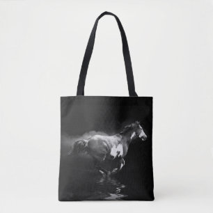 Bolso De Tela Galloping Pinto de estilo occidental: caballo y hu