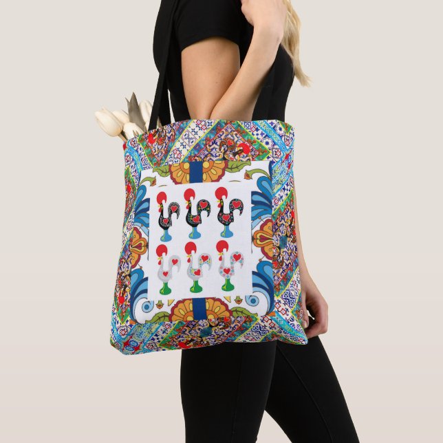 Bolso De Tela Galo de Barcelos, Portugal (Detalle)