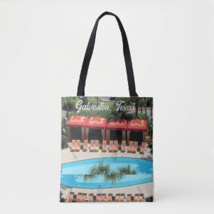 Bolso De Tela Galveston, Texas - Hotel San Luis Sundeck -