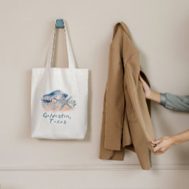 Bolso De Tela Galveston Texas Seashells