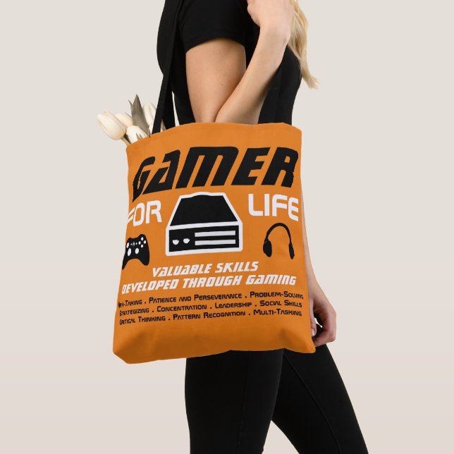 Bolso De Tela Gamer para la vida (Detalle)