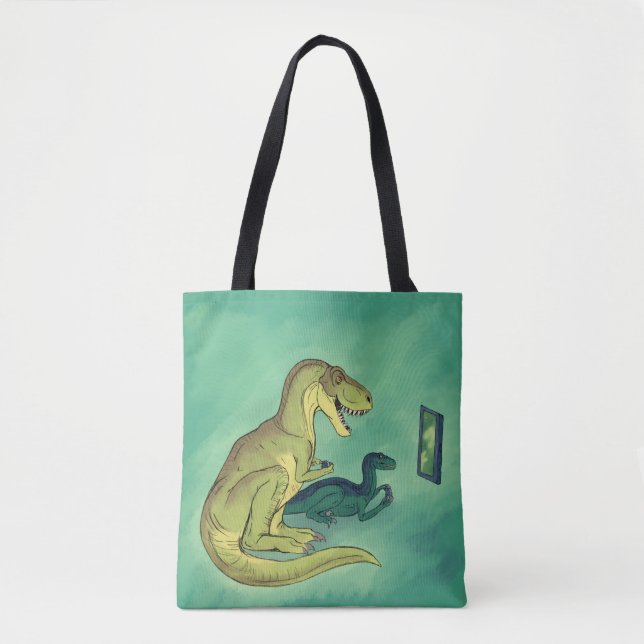 Bolso De Tela Gamer-Saurus (Anverso)