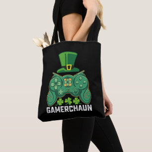 Bolso De Tela Gamerchaun Jugador Juegos de Juegos Día de San Pat