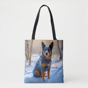 Bolso De Tela Ganado australiano deja que nieve Navidades