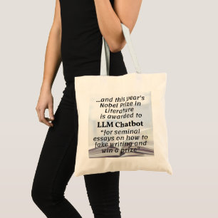 Bolso De Tela Ganadora del Premio Nobel de Literatura LLM Chatbo