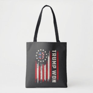 Bolso De Tela Ganamos INAUGURACIÓN DE TRUMP Bandera Americana 