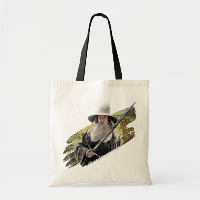 Bolso De Tela Gandalf Con Sword Green (Frente)