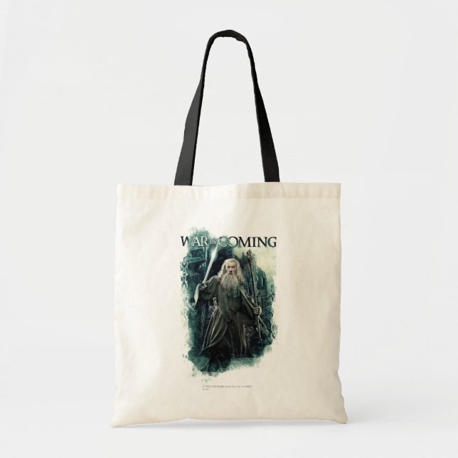 Bolso De Tela Gandalf - Se acerca la guerra (Frente)