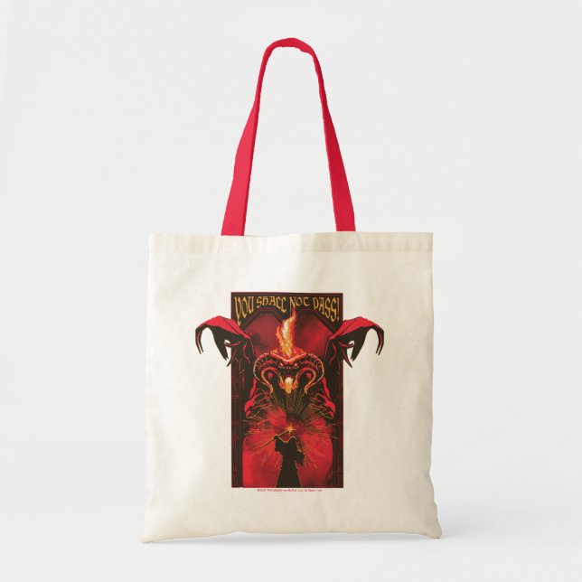Bolso De Tela GANDALF™ Vs Balrog "You Shall Not Pass" Graphic (Frente)
