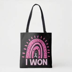 Bolso De Tela Gané sobreviviente de cáncer de mama Arcoiris rosa
