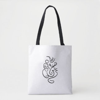 Bolso De Tela Ganesh & Aum Black Schemer Tote Bag