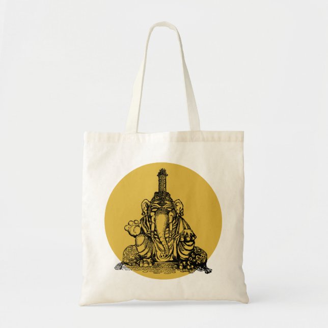 Bolso De Tela Ganesha (Frente)