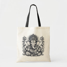 Bolso De Tela Ganesha Art Elephant God of New Beginnings