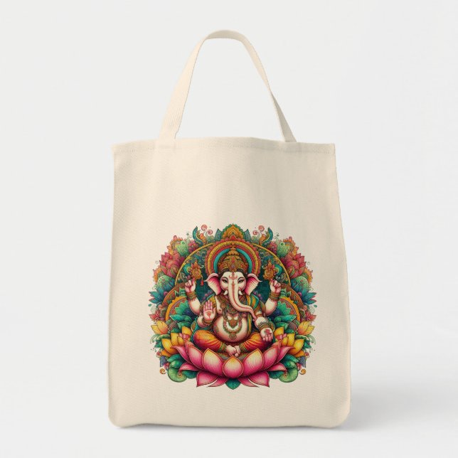 Bolso De Tela Ganesha: Bringer de la prosperidad (Frente)
