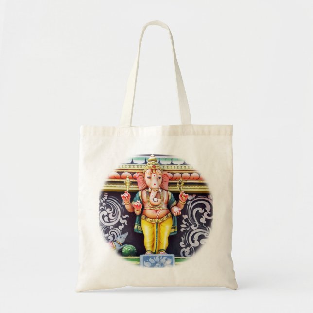 Bolso De Tela Ganesha Dios Estatua Tote Bag (Frente)
