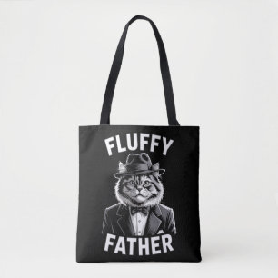 Bolso De Tela Gangster Cat Fluffy Padre
