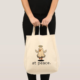 Bolso De Tela Ganso Ángel En Paz, Regalo de Humor Oscuro de Hall
