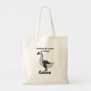 Bolso De Tela Ganso Buscando Agua Para Nadar Ganso Africano