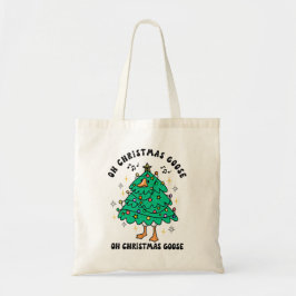 Bolso De Tela Ganso divertido de Navidad