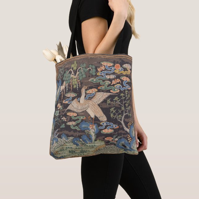 Bolso De Tela Ganso salvaje de la dinastía Qing (Detalle)