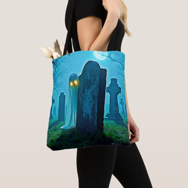 Bolso De Tela Gantasma inquietante de Graveyard Ghost (Detalle)