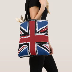 Bolso De Tela Garabato del extracto de Union Jack