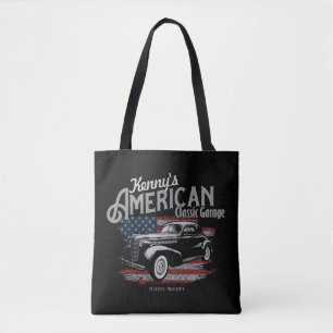 Bolso De Tela Garaje para coches clásicos de vintage estadounide