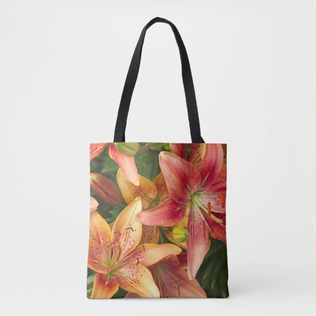 Bolso De Tela Garden Lilies (Anverso)