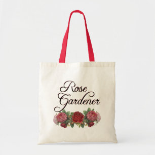 Bolso De Tela Gardener Rosa diciendo con Rosas