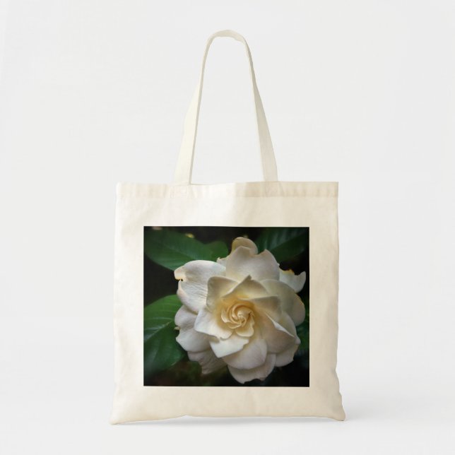 Bolso De Tela Gardenia blanca (Frente)